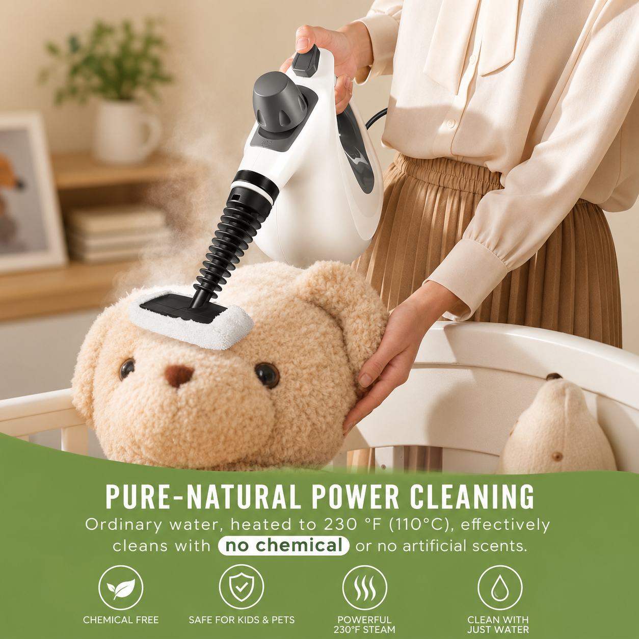 Natural Multi-Purpose Steamer for Home Use