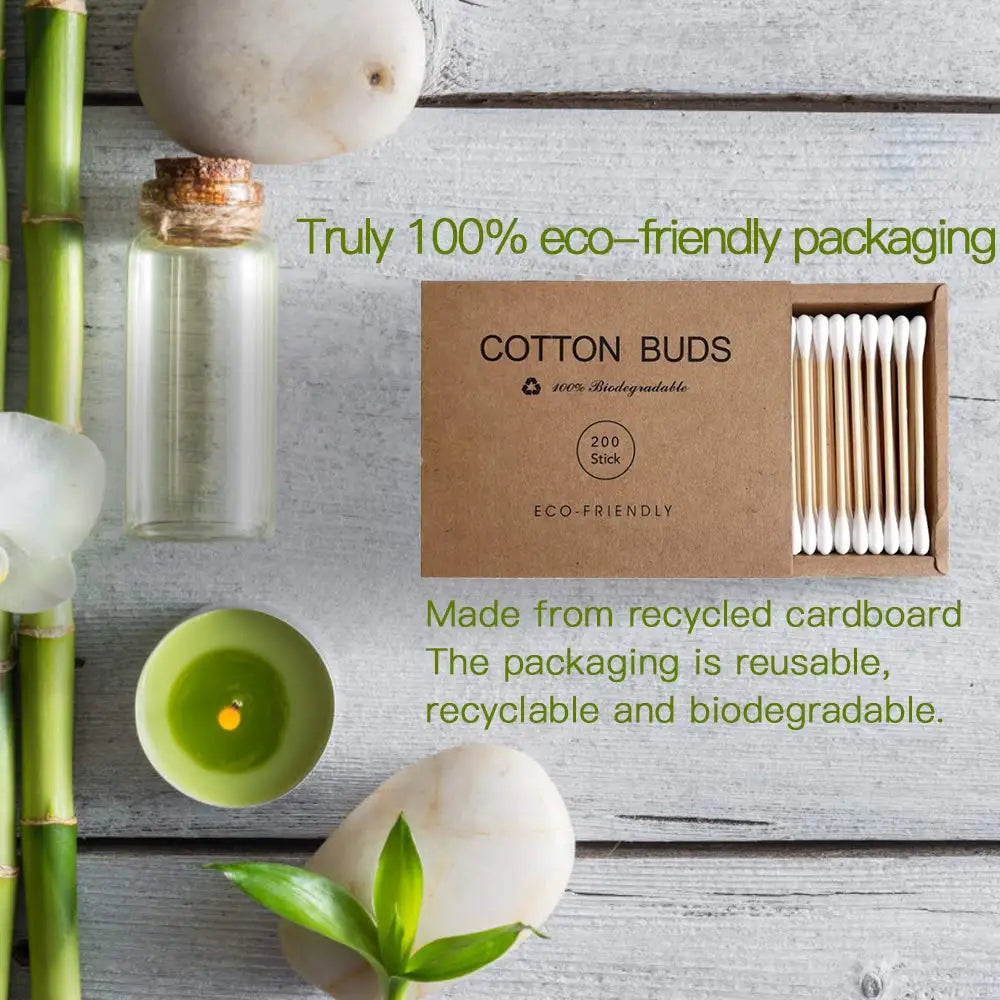 Bamboo Cotton Swabs