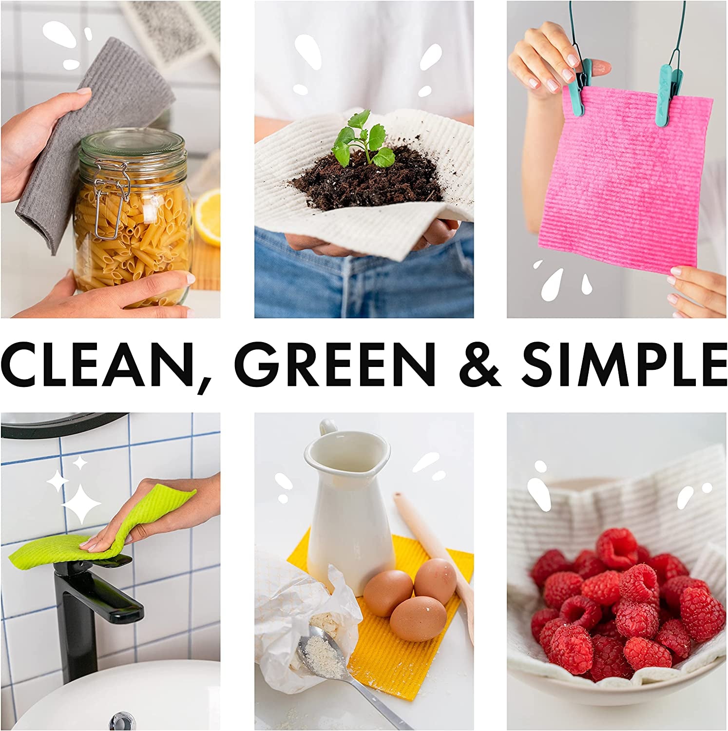  Eco-Friendly Reusable Cleaning Cloths