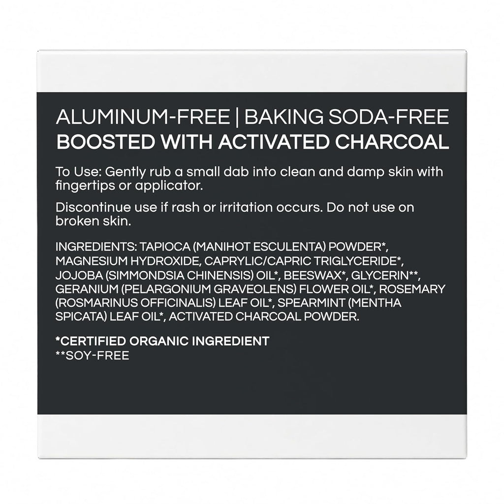 All-Natural Charcoal Deodorant Cream 
