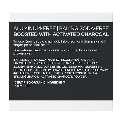 All-Natural Charcoal Deodorant Cream 
