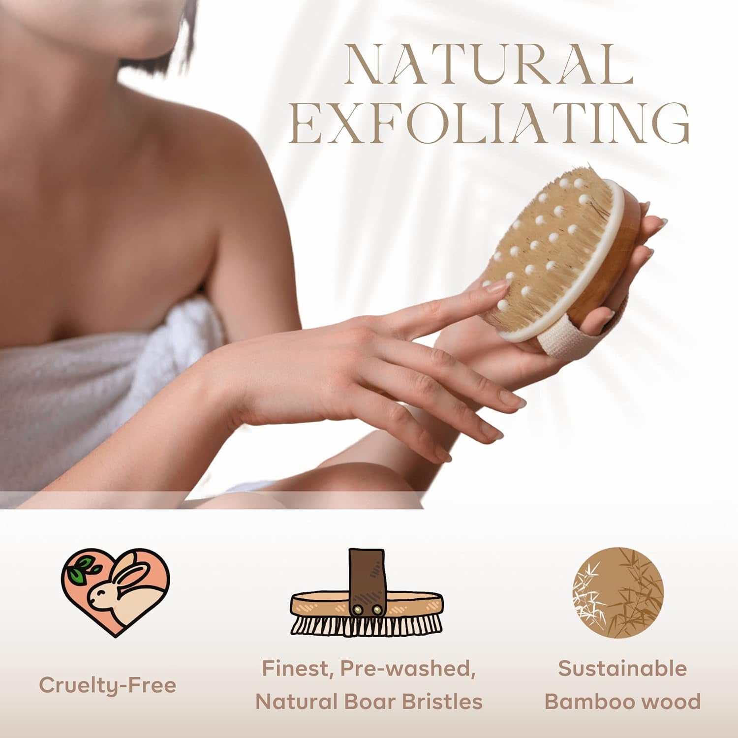 Dry Brushing Body Brush for Exfoliation