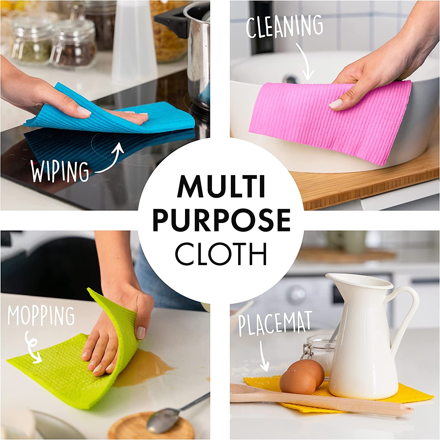  Eco-Friendly Reusable Cleaning Cloths