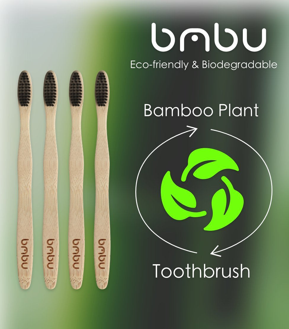 Bamboo Toothbrush 4 Pack 